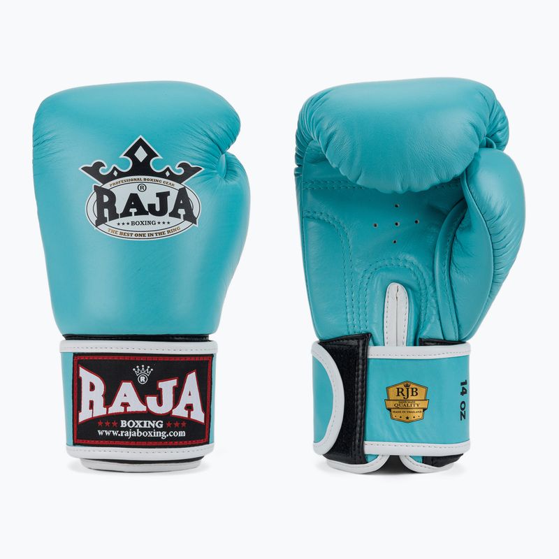 Rękawice bokserskie RAJA BOXING Single Standard Genuine Leather light blue