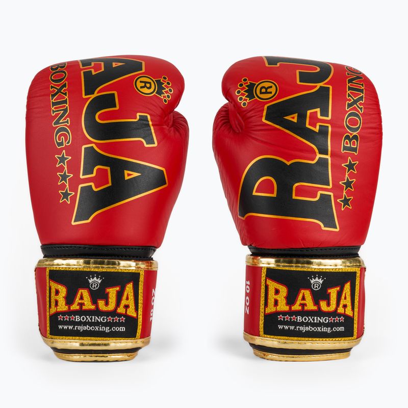 Rękawice bokserskie RAJA BOXING Origin Standard Genuine Leather red 2