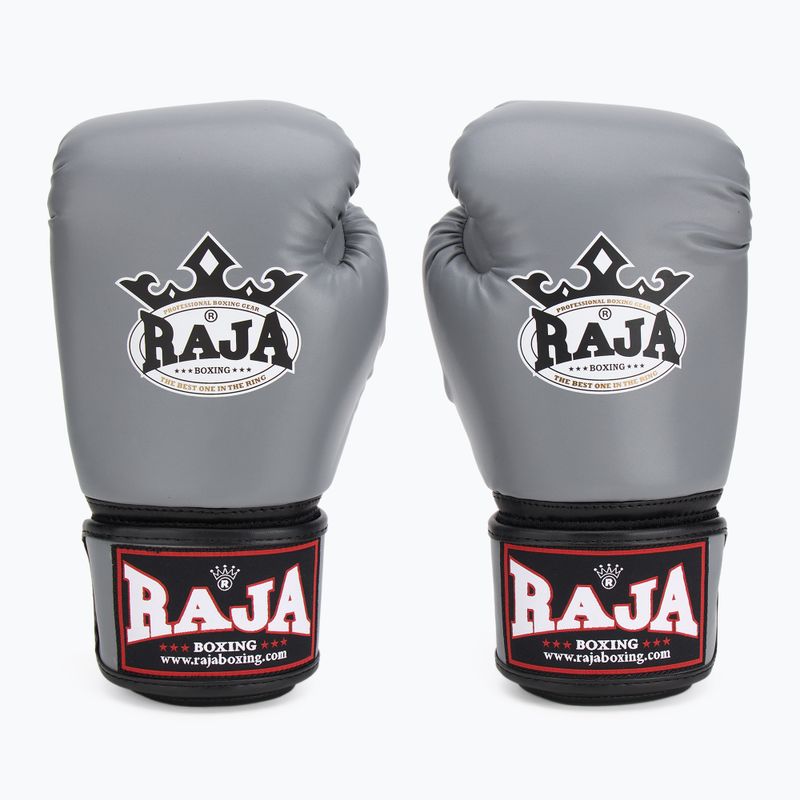 Rękawice bokserskie RAJA BOXING Single Semi Leather grey 2