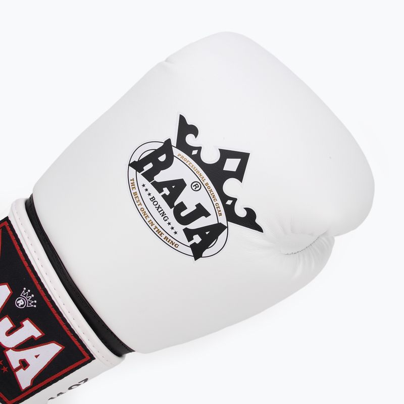 Rękawice bokserskie RAJA BOXING Single Semi Leather white 5
