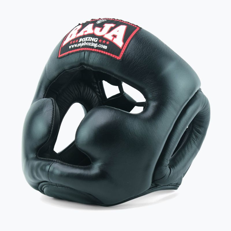 Kask bokserski RAJA BOXING Semi Leather black 2