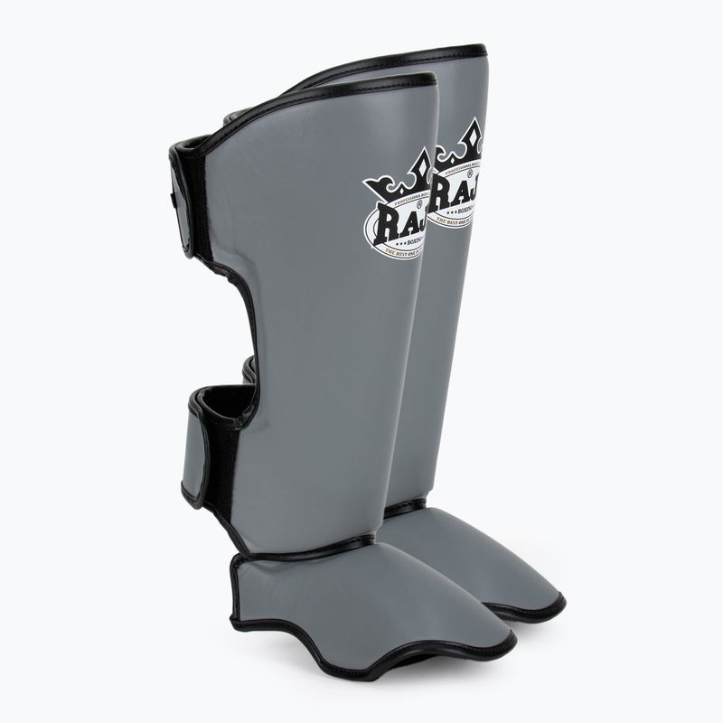 Ochraniacze piszczeli i stóp RAJA BOXING Lightweight Shin Guards Semi Leather grey