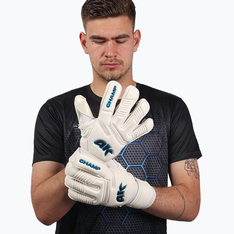 Rękawice bramkarskie dziecięce 4keepers Champ Aq Contact VII RF2G Jr white 8