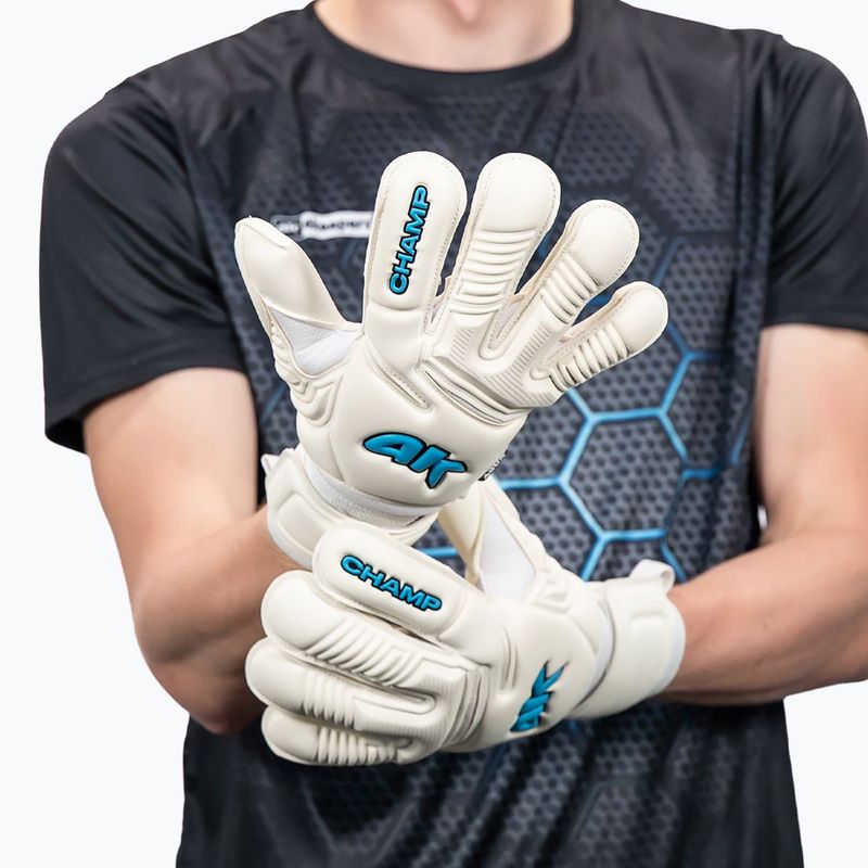 Rękawice bramkarskie 4keepers Champ Aqua VII RF2G white 10