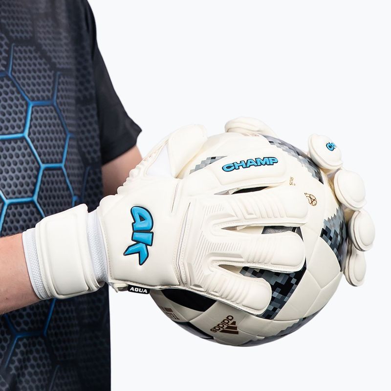 Rękawice bramkarskie 4keepers Champ Aqua VII RF2G white 11