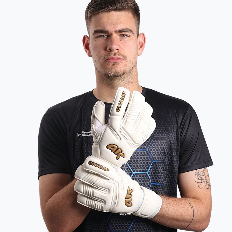 Rękawice bramkarskie 4keepers Champ Gold VII RF2G white 9