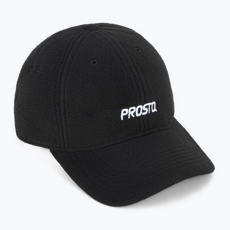 Czapka z daszkiem PROSTO Fleece black