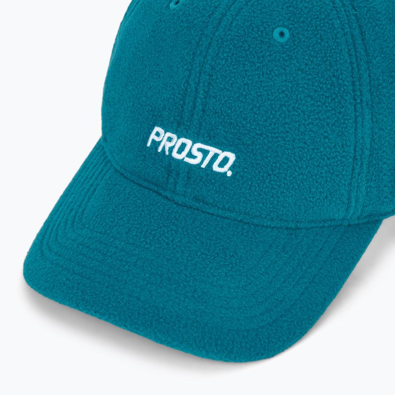 Czapka z daszkiem PROSTO Fleece turquise 3