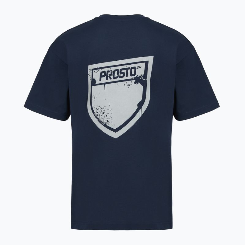 Koszulka męska PROSTO Splash Shield navy blue 2