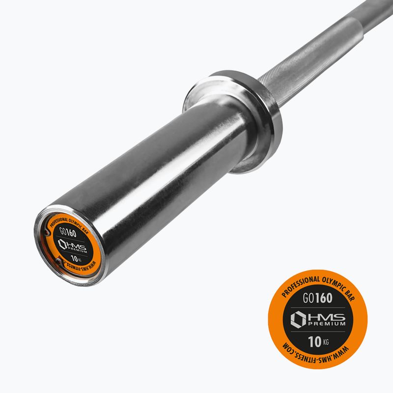 Gryf prosty olimpijski HMS GO160 + zaciski ZG1000 Premium 3