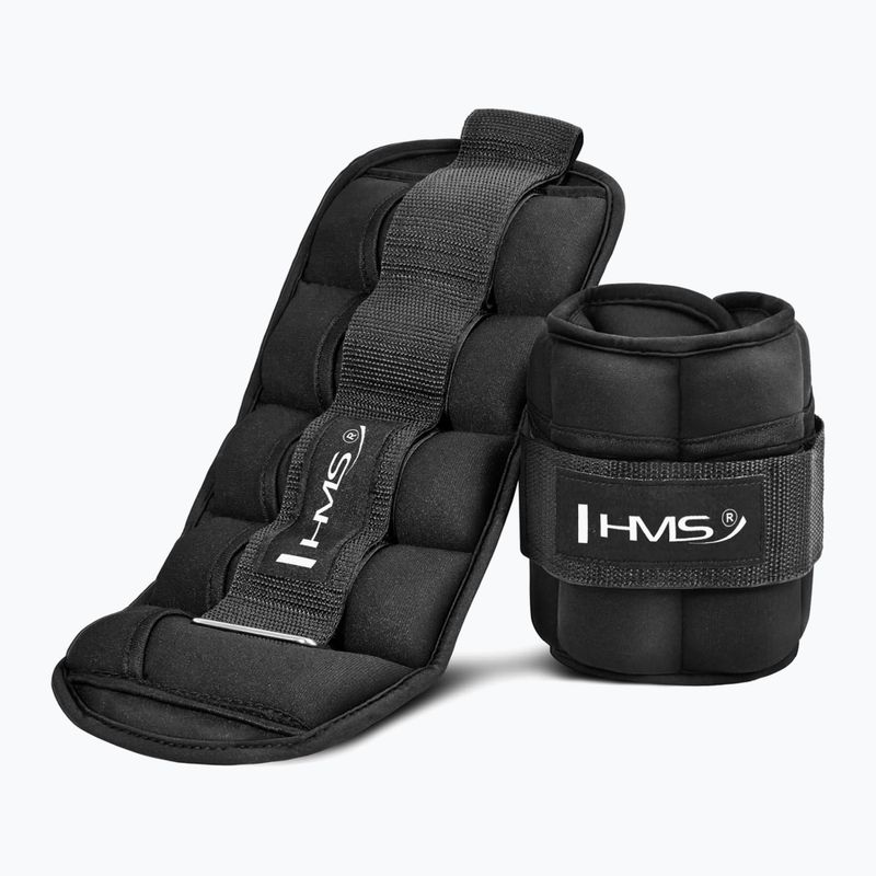 Obciążniki na kostki i nadgarstki HMS ONK03 2 x 1,5 kg black 3
