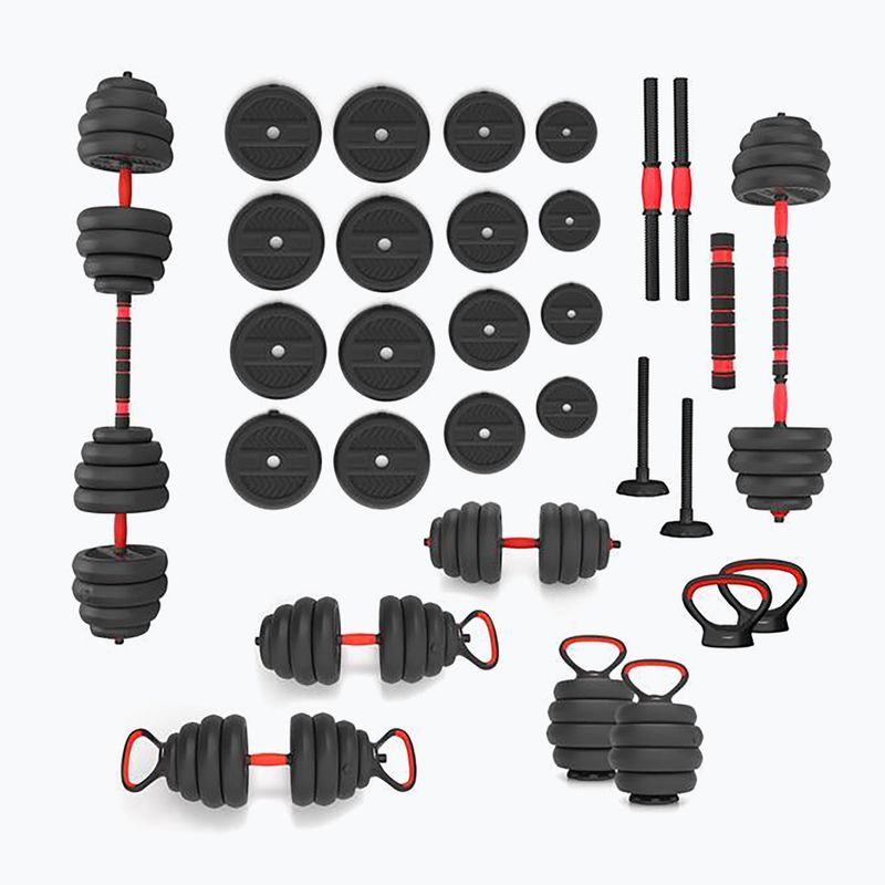 Zestaw ciężarów HMS SGN140 Pro Set 6w1 40 kg