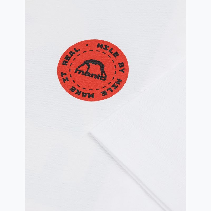 Koszulka męska MANTO Stamp 25 biały 3