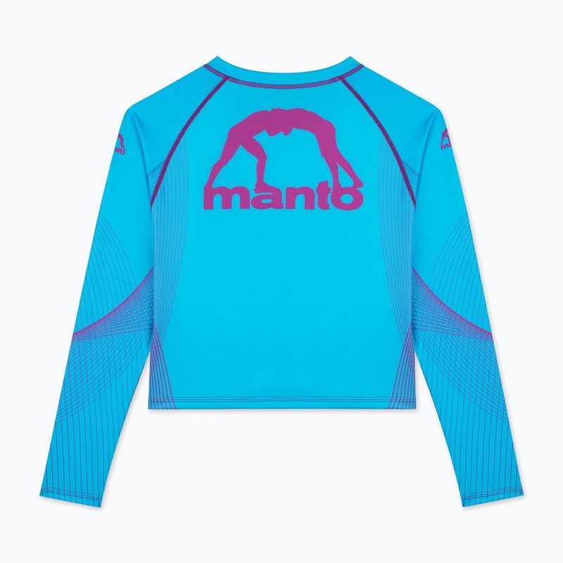 Rashguard longsleeve damski MANTO Peaceful Violence niebieski 4