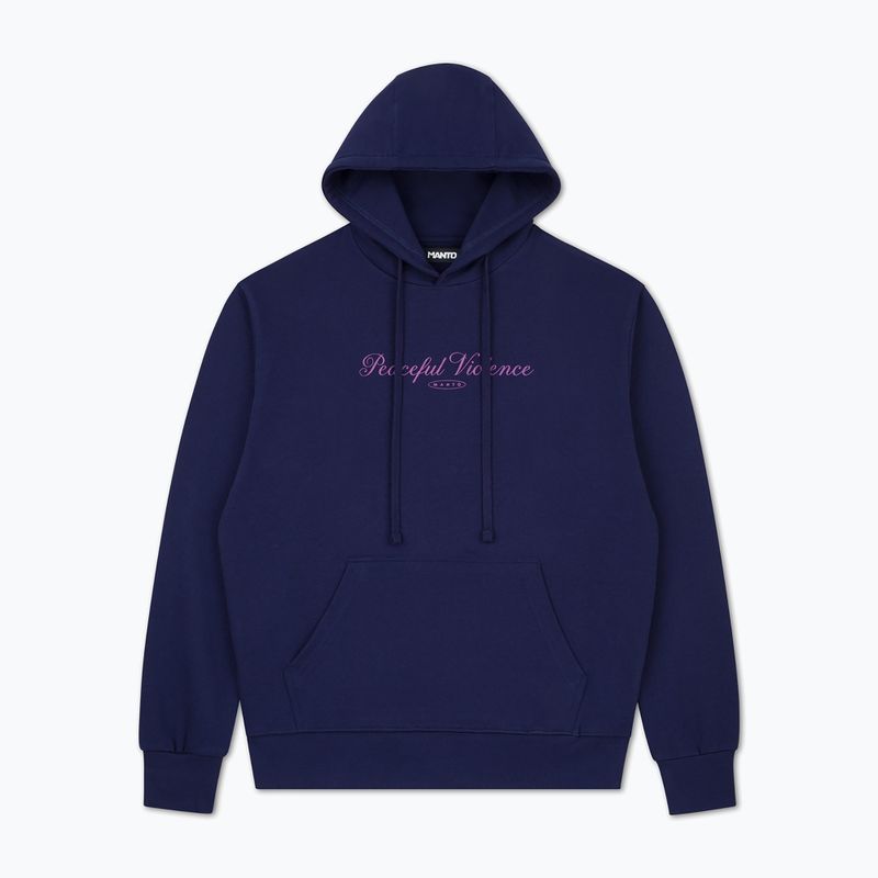 Bluza męska MANTO Peaceful Violence Hoody granatowy 5