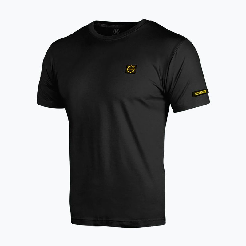 Koszulka męska Octagon Small Logo black/gold