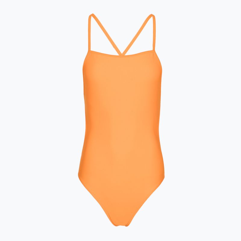 Strój pływacki jednoczęściowy damski Clap Dwuwarstwowy Wiązany summer orange
