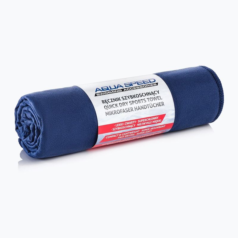 Ręcznik szybkoschnący AQUA-SPEED Dry Flat 70 x 140 cm granatowy 4