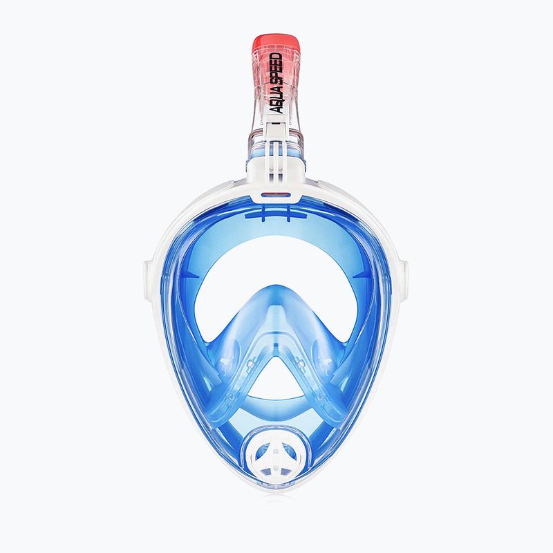 Maska pełnotwarzowa do snorkelingu AQUA-SPEED Spectra 2.0 niebieska/biała 3