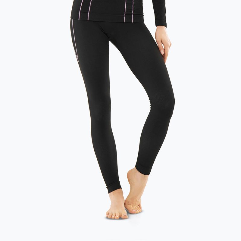 Spodnie termoaktywne damskie Viking Etna 2.0 black/purple
