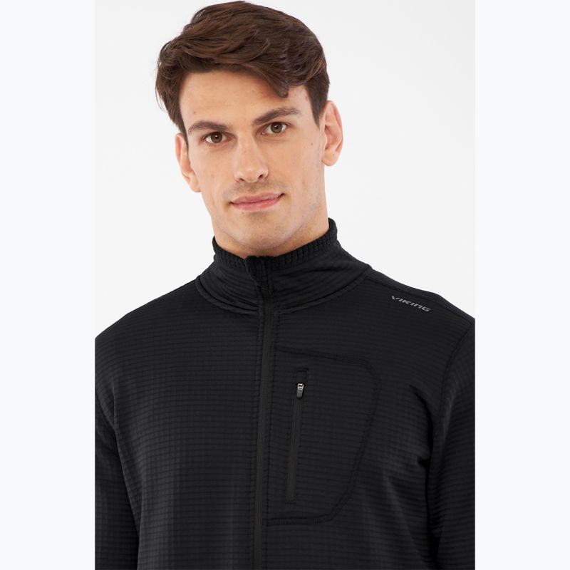 Bluza trekkingowa męska Viking Admont Full Zip black 5