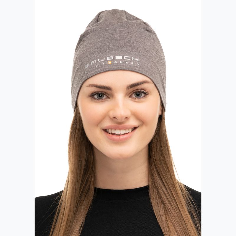 Czapka termoaktywna Brubeck Merino Wool stalowy 4