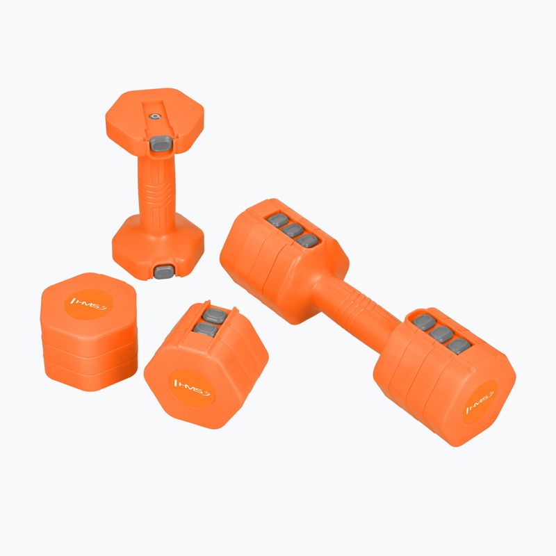 Hantle regulowane HMS HL03 2 x 2,5 kg orange 2