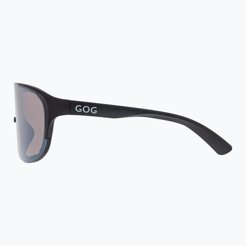 Okulary przeciwsłoneczne GOG Medusa matt black/silver/silver mirror 7