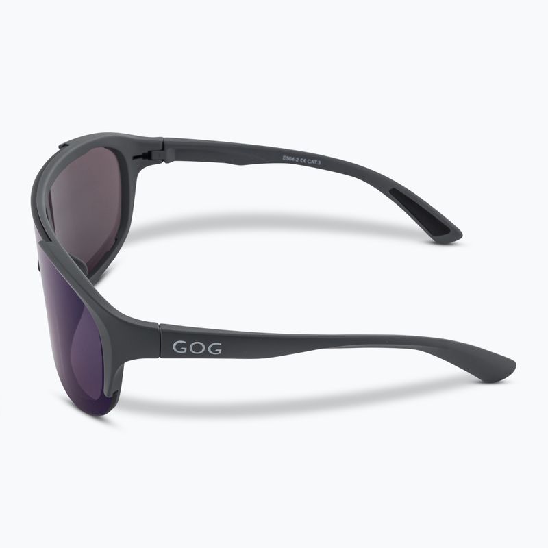 Okulary przeciwsłoneczne GOG Medusa matt grey/black/blue mirror 4