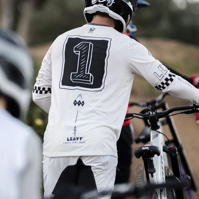 Longsleeve rowerowy męski Leatt MTB Gravity 3.0 cream white 3