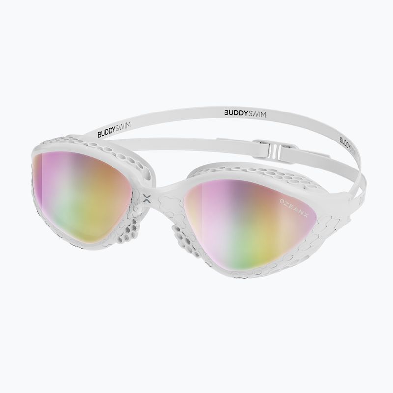 Okulary do pływania BuddySwim OzeanX Mirror white/iridium