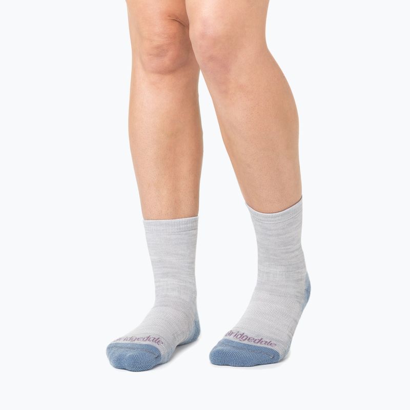 Skarpety damskie Bridgedale Hike Lightweight Performance ¾ Crew grey/smoky blue 3