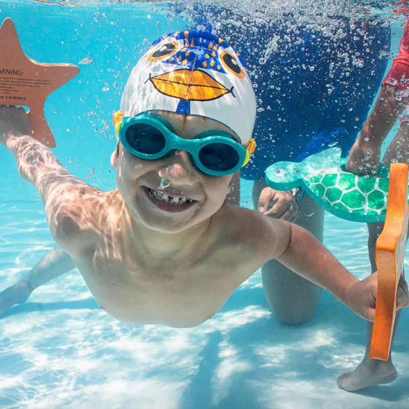 Okulary do pływania dziecięce Finis H3 Goggle teal/orange 5