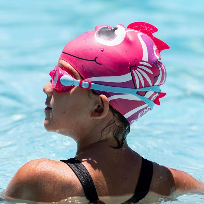 Okulary do pływania dziecięce Finis H3 Goggle pink/aqua 4