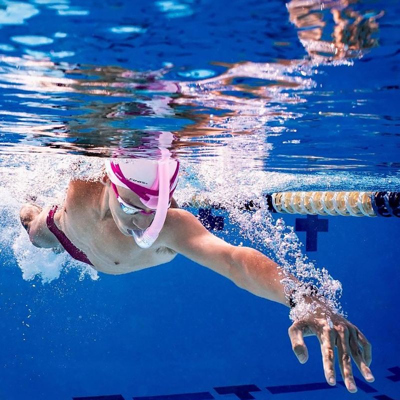 Rurka czołowa do pływania FINIS Stability Snorkel orchid 3