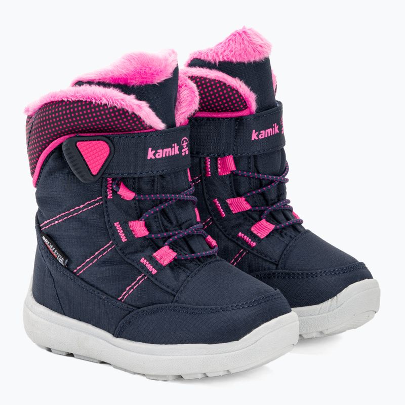 Śniegowce dziecięce Kamik Stance2 navy/magenta 4