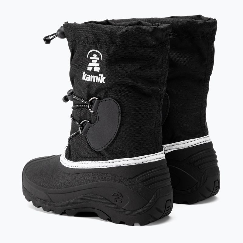 Śniegowce chłopięce Kamik Southpole4 black/white 3