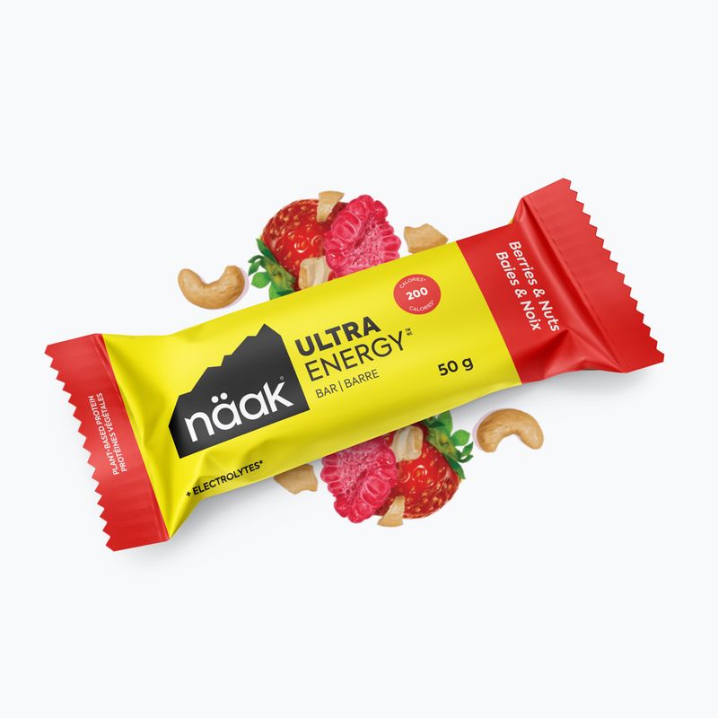Baton energetyczny Näak Ultra Energy 50 g berries & nuts