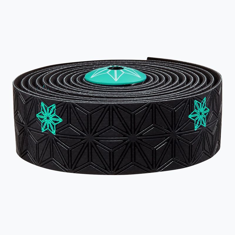 Owijka na kierownicę SUPACAZ Super Sticky Kush Galaxy celeste print/celeste plugs
