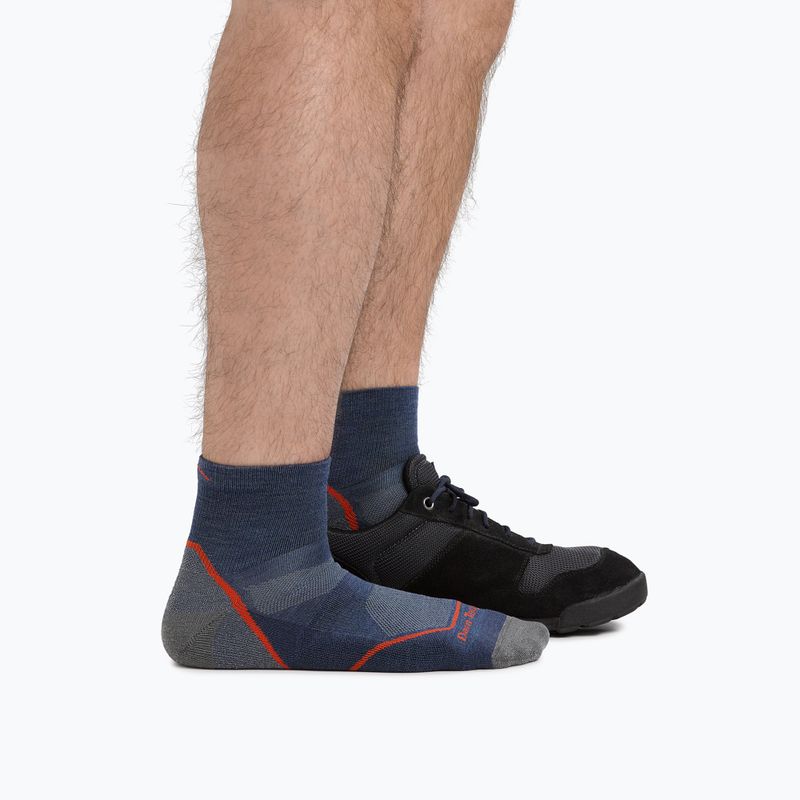 Skarpety męskie Darn Tough Light Hiker 1/4 Sock Cushion denim 3