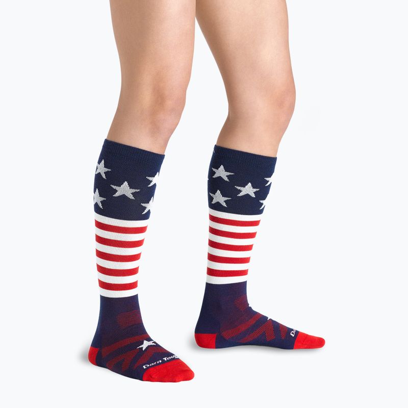 Skarpety narciarskie dziecięce Darn Tough Captain Stripes Jr. stars and stripes 5
