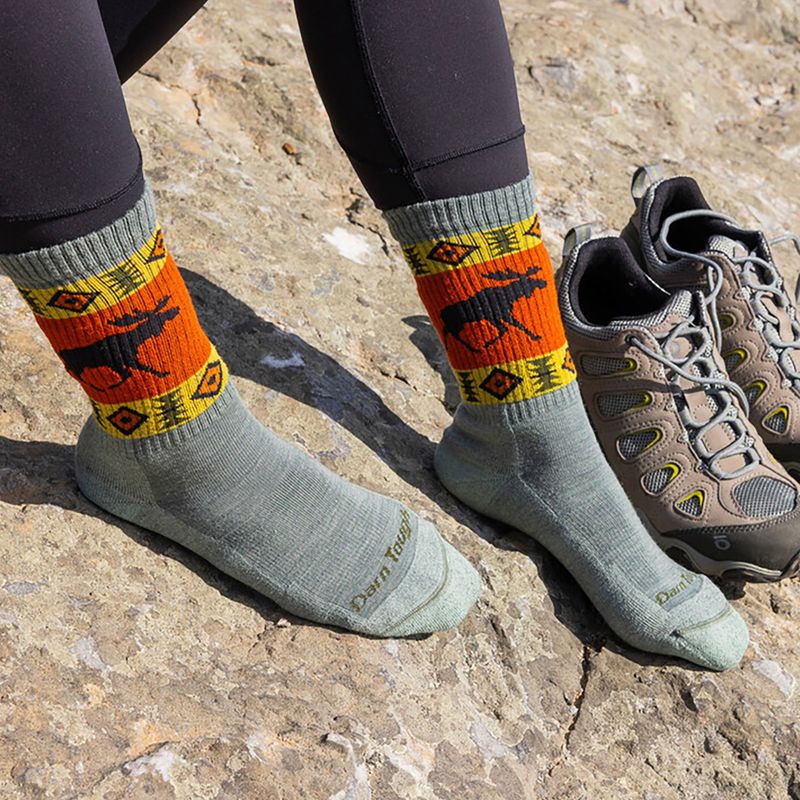 Skarpety damskie Darn Tough Vanna Grizzle Boot Midweight with Cushion moose meadow 2