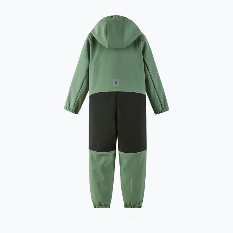 Kombinezon softshell dziecięcy Reima Nurmes deeper green clay 2