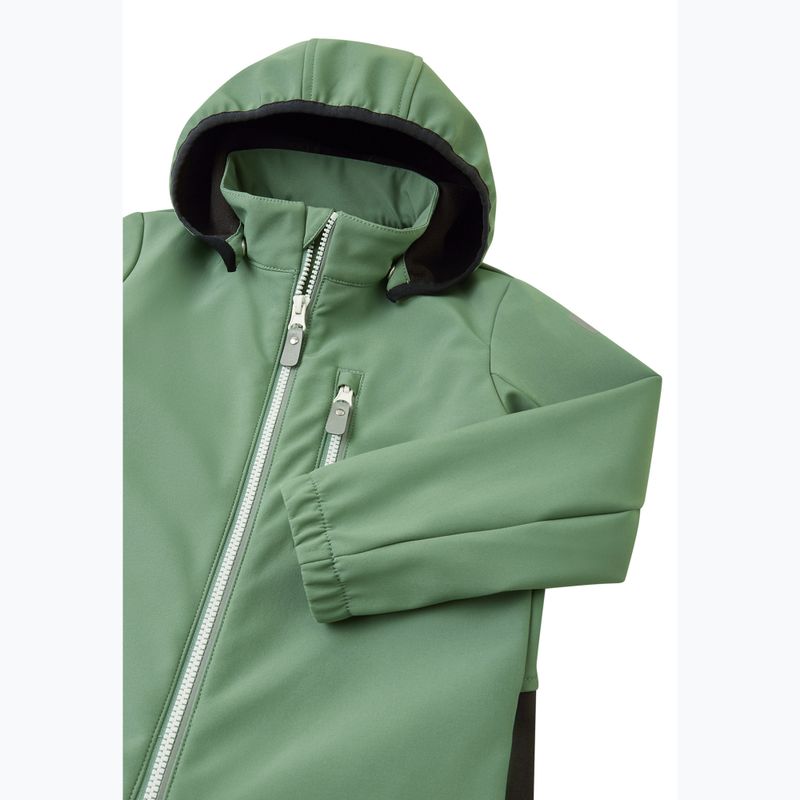 Kombinezon softshell dziecięcy Reima Nurmes deeper green clay 4