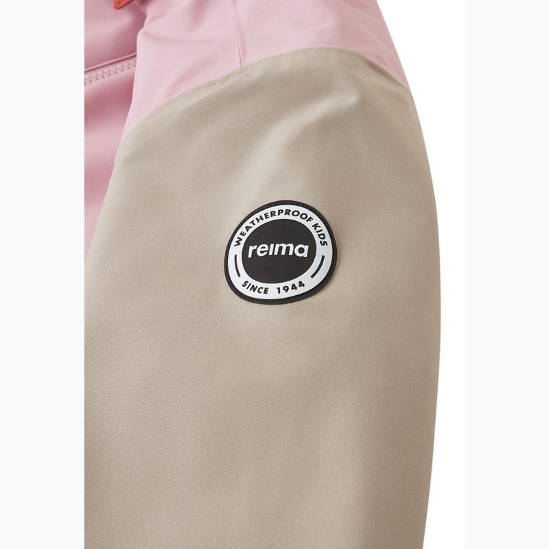 Kurtka softshell dziecięca Reima Sysma grey pink 8
