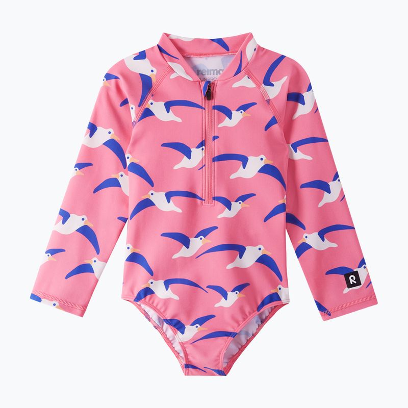 Strój kąpielowy jednoczęściowy dziecięcy Reima Pihlis soft coral