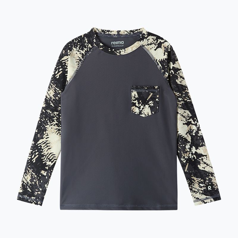 Longsleeve do pływania dziecięcy Reima Kroolaus soft black