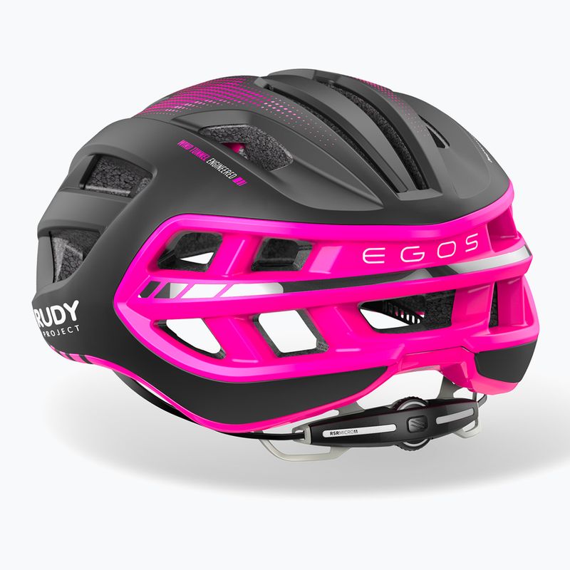 Kask rowerowy Rudy Project Egos black/pink fluo matte 4