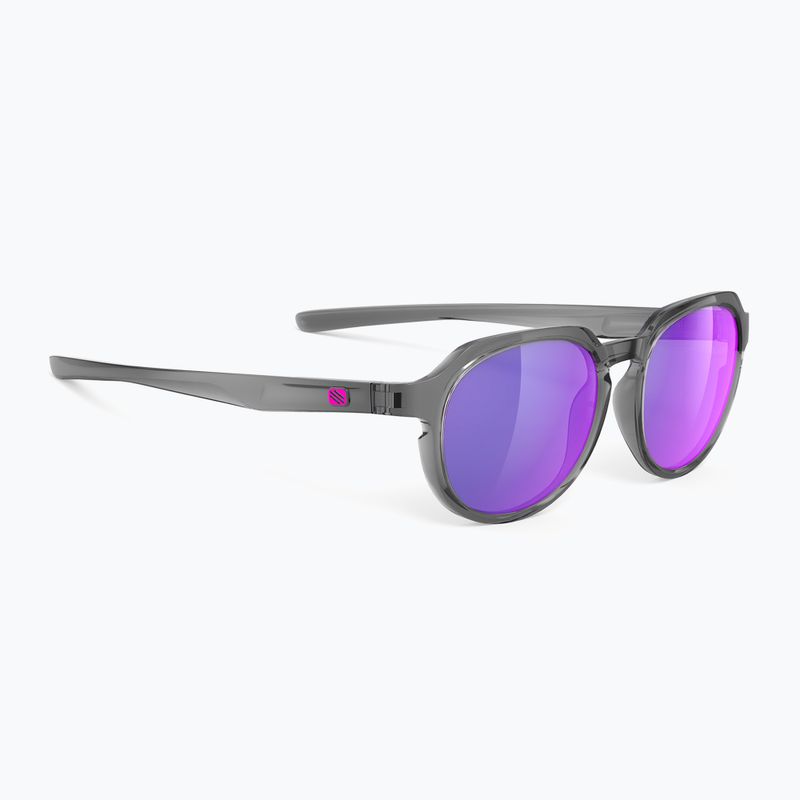 Okulary przeciwsłoneczne Rudy Project Glamshady crystal ash/multilaser violet