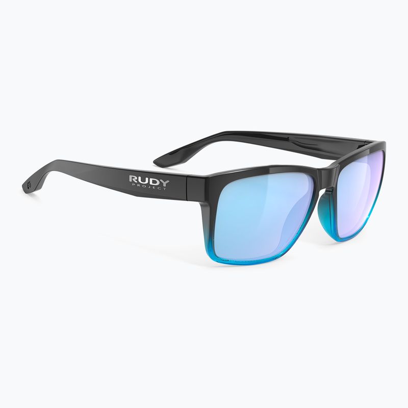Okulary przeciwsłoneczne Rudy Project Spinhawk Edge black fade crystal azur gloss/multilaser ice